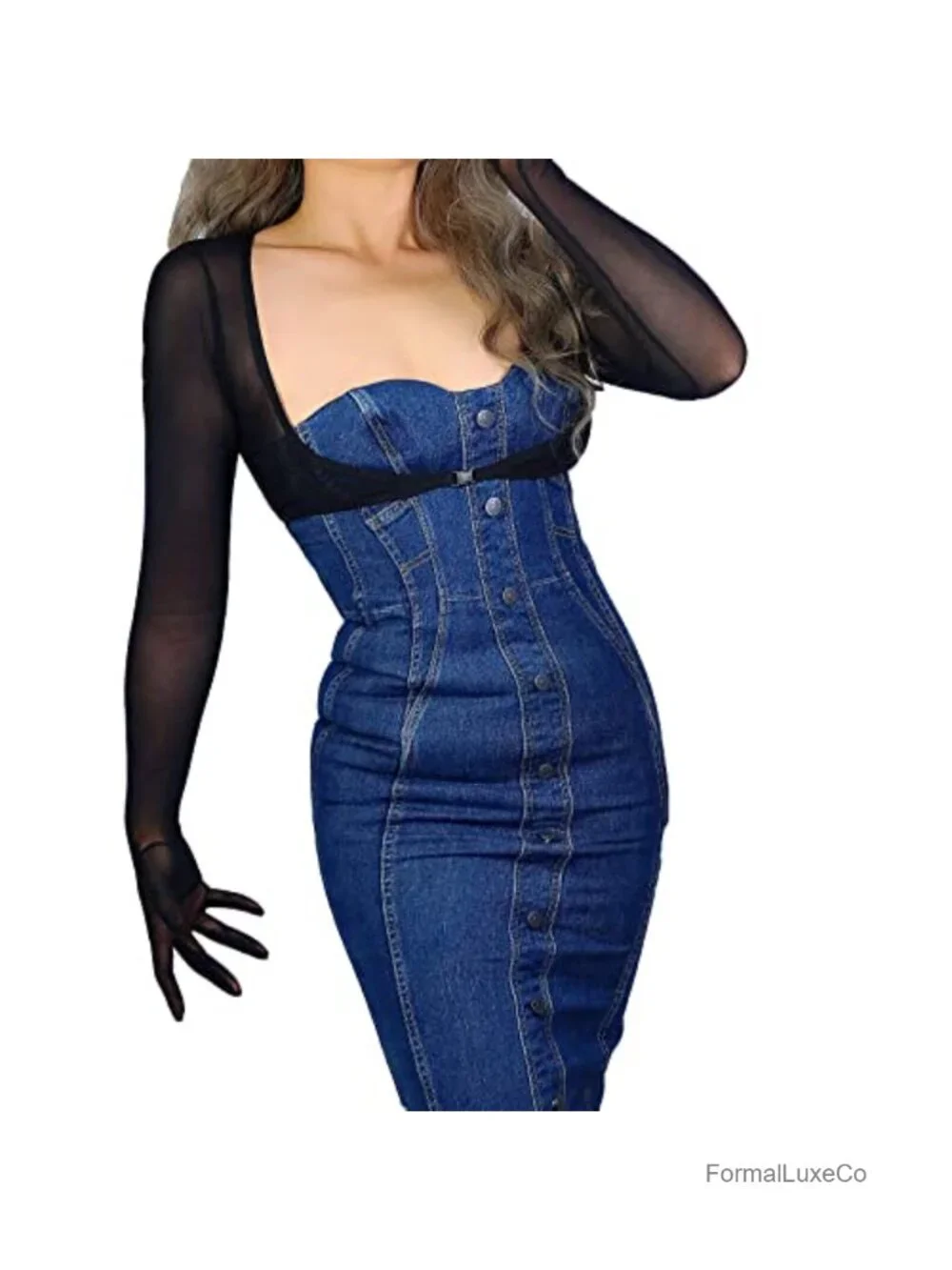 MESH BOLERO GLOVES Women's Gloved Top Short Shrug Sun Block Cropped Shirt Sheer